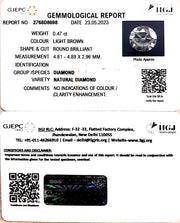 0.47/Cents Natural Diamond With Govt. Lab Certificate (120000)